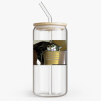 Банка с бамбуковой крышкой