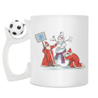 Кружка с футбольным мячиком