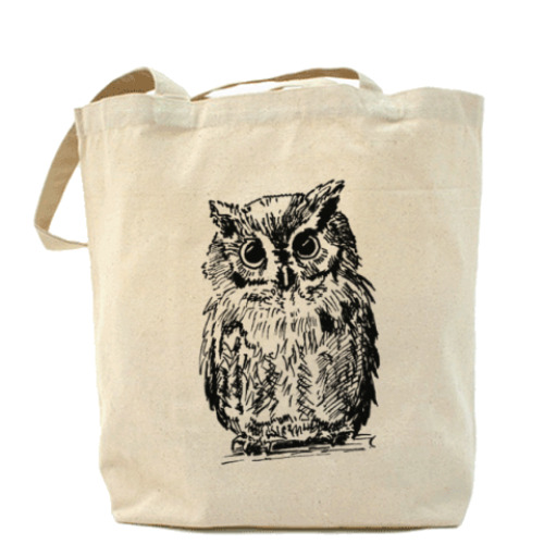 Сумка шоппер с принтом Сова