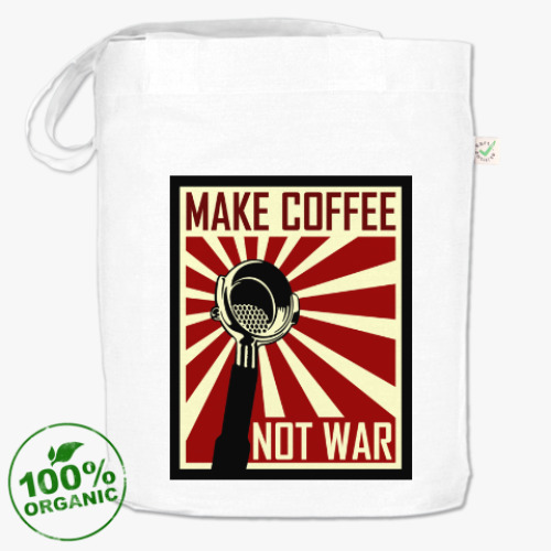 Сумка шоппер Make Coffee Not War