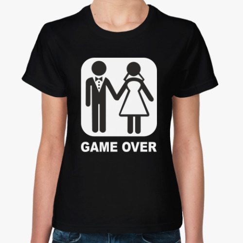 Женская футболка Свадьба GAME OVER