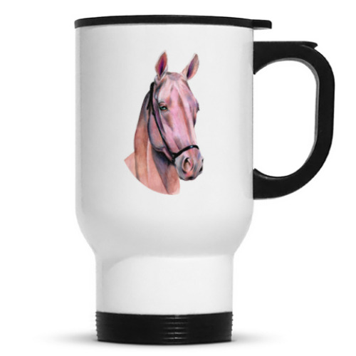 Кружка-термос с принтом Лошадь