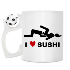 Кружка с футбольным мячиком