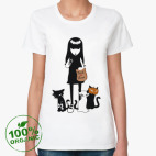 Женская футболка органик