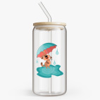 Банка с бамбуковой крышкой