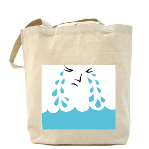 Сумка шоппер с принтом Плаксивое настроенье