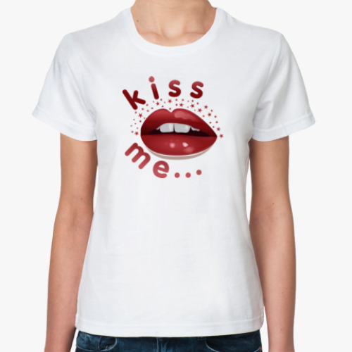 Классическая футболка Kiss me...
