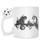 Кружка с футбольным мячиком