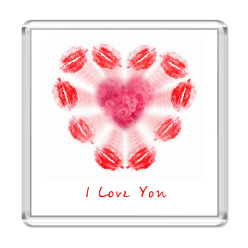 Магнит Помада I love you