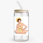 Банка с бамбуковой крышкой