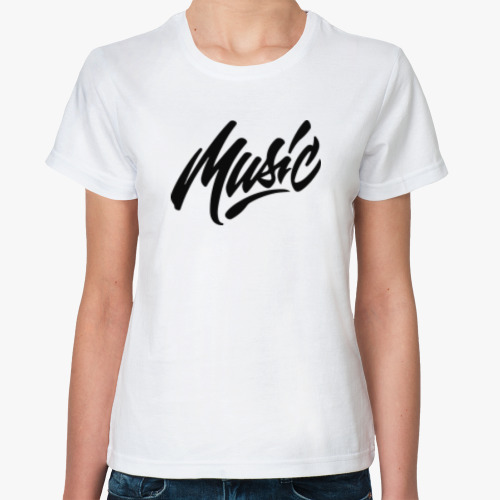 Классическая футболка Music