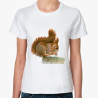 Женская футболка, белая