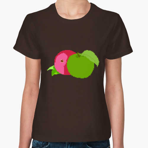 Женская футболка Green apple.