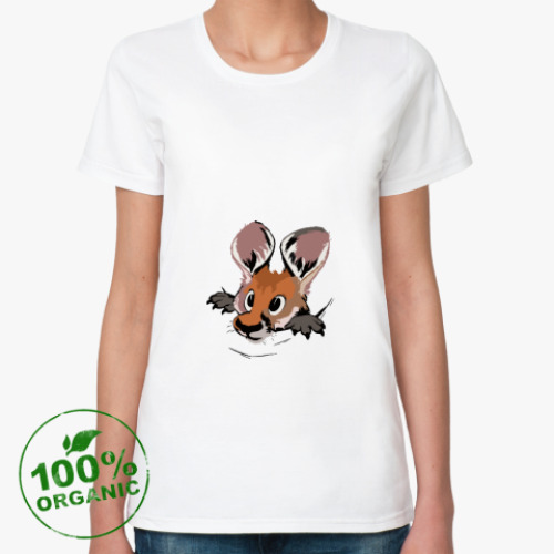 Женская футболка из органик-хлопка с принтом Кенгуру