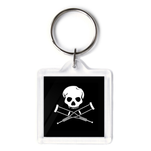 Брелок с принтом Брелок 3,9x3,9 см