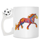 Кружка с футбольным мячиком