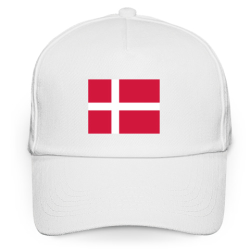 Кепка бейсболка с принтом Флаг Дания