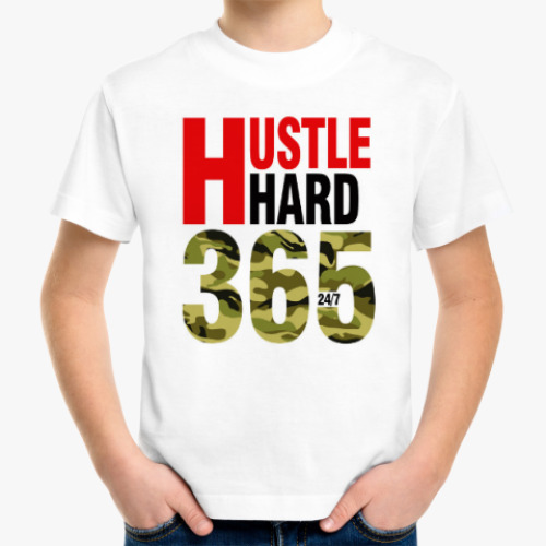 Детская футболка Hustle HARD 365