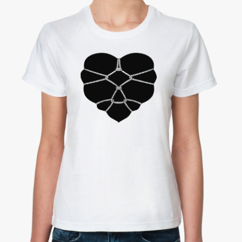 Классическая футболка Связанное сердце #1-1