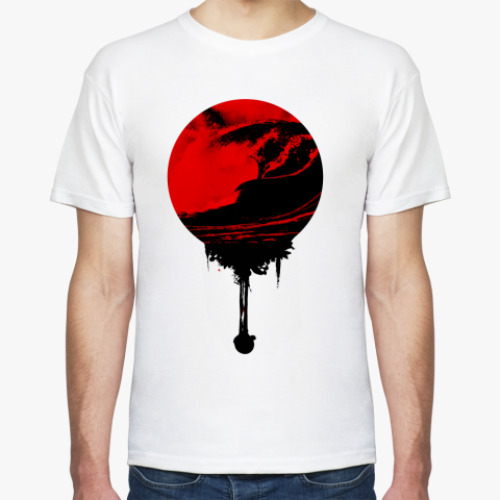 Футболка с принтом Japan - помним скорбим