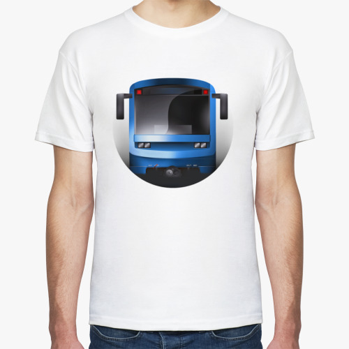 Футболка с принтом Принт по вагона 81-717 Модификация (Баку)