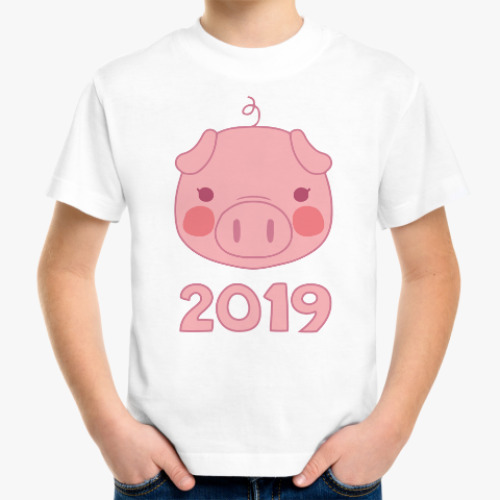 Детская футболка 2019 год Свиньи