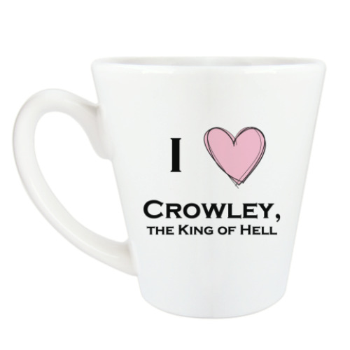 Чашка Латте I love Crowley