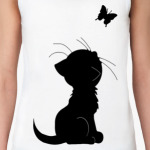 Кот и бабочка