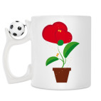 Кружка с футбольным мячиком