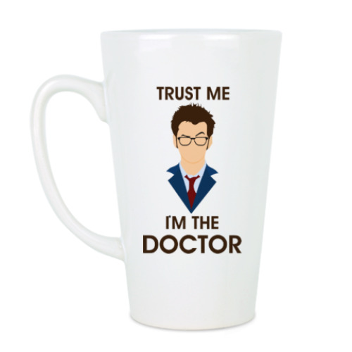 Чашка Латте с принтом im the doctor