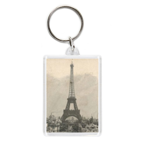 Брелок с принтом Винтаж прованс Париж