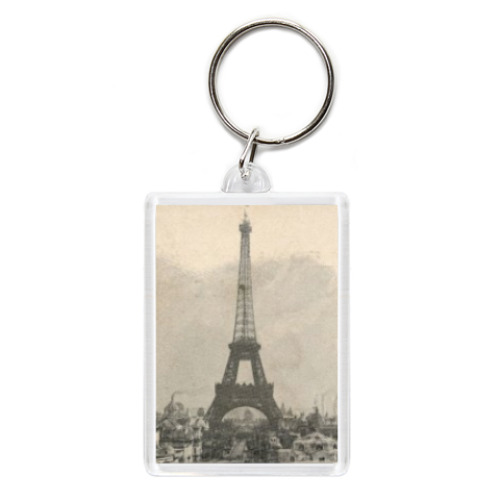 Брелок с принтом Винтаж прованс Париж