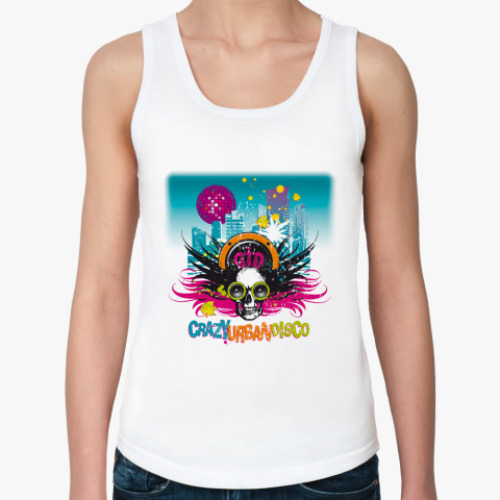 Женская майка с принтом Music