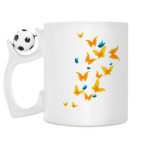 Кружка с футбольным мячиком