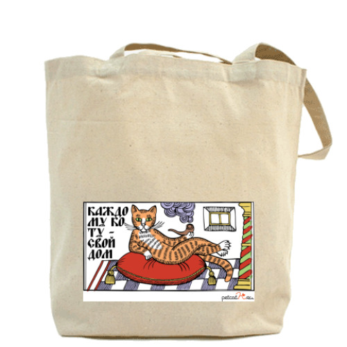 Сумка шоппер с принтом PetCat