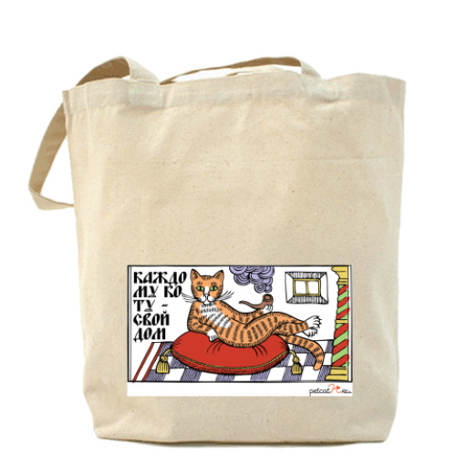 Сумка шоппер с принтом PetCat