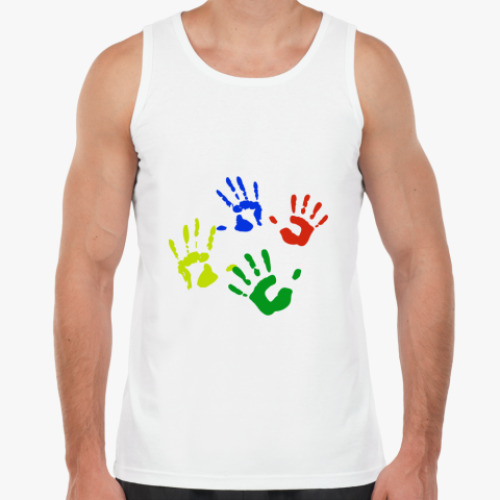 Майка с принтом Отпечатки