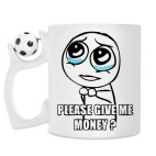 Кружка с футбольным мячиком