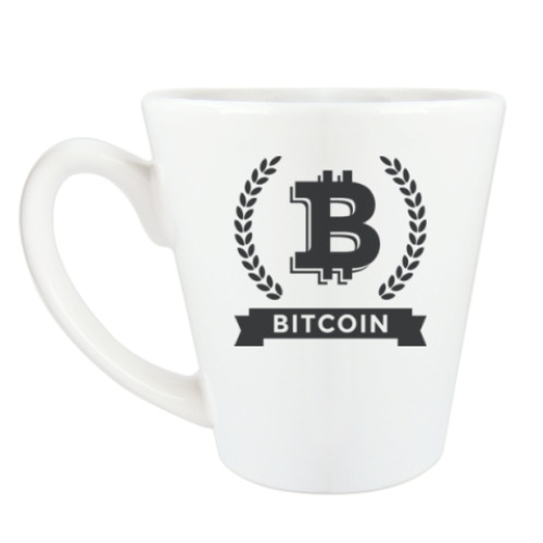 Чашка Латте Bitcoin - Биткоин