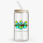 Банка с бамбуковой крышкой