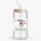 Банка с бамбуковой крышкой