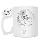 Кружка с футбольным мячиком