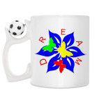 Кружка с футбольным мячиком