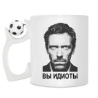 Кружка с футбольным мячиком