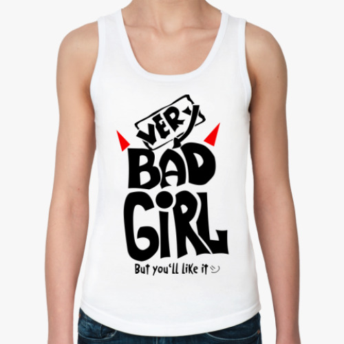 Женская майка с принтом bad girl