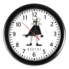 Настенные часы (с цифрами) Bad Cat