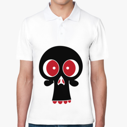 Рубашка поло с принтом Череп