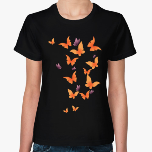 Женская футболка Бабочки полетели