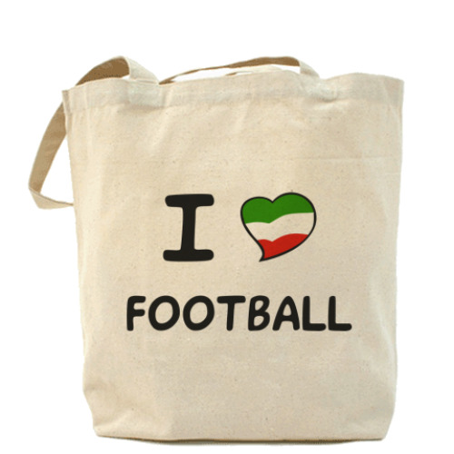 Сумка шоппер Я люблю итальянский футбол