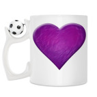 Кружка с футбольным мячиком